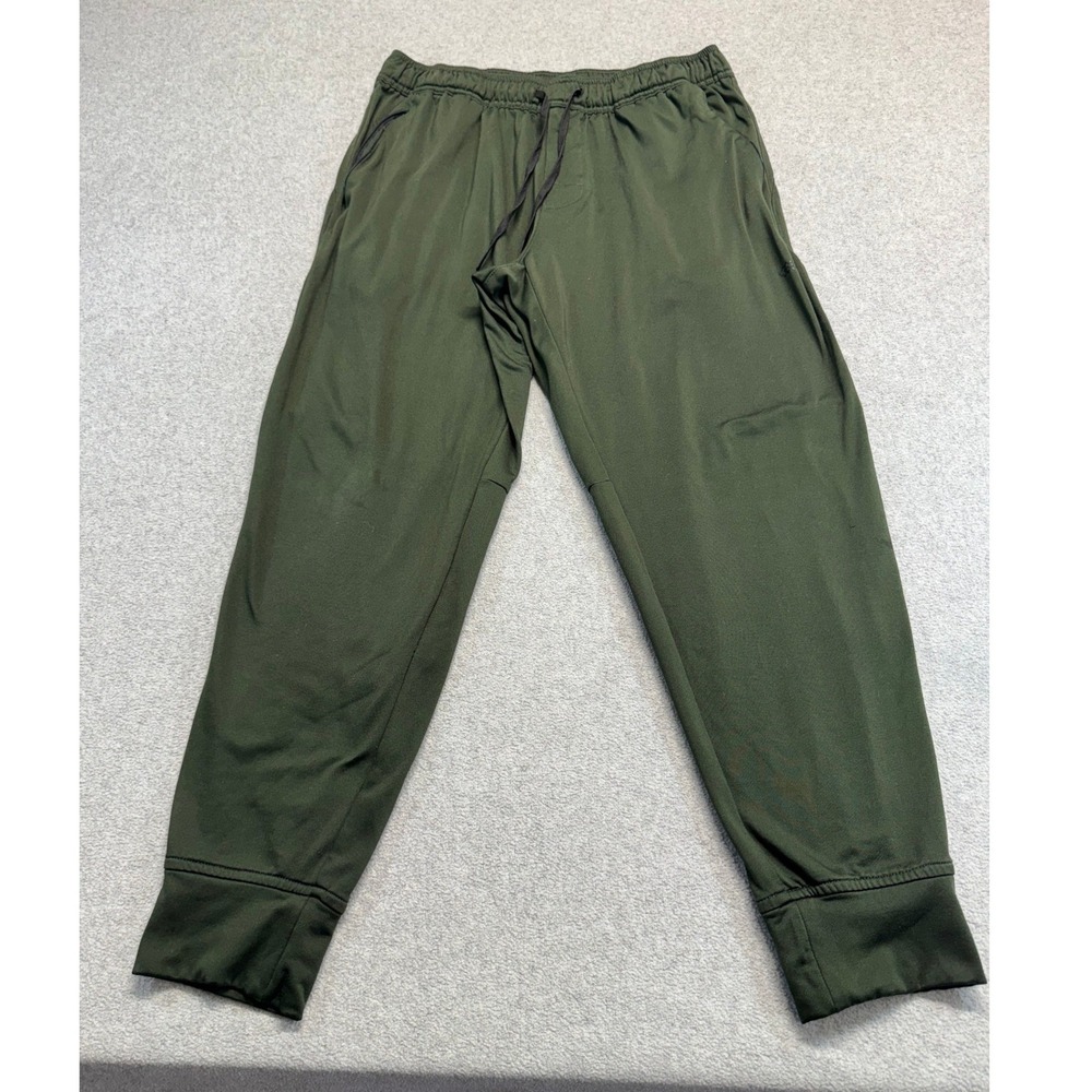 LEG3ND Mens L Olive Green Athletic Jogger Pants Drawstring Pockets Streetwear